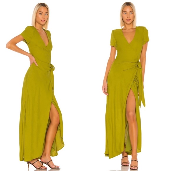 LPA Kian Dress in Kermit Green - Picture 1 of 11